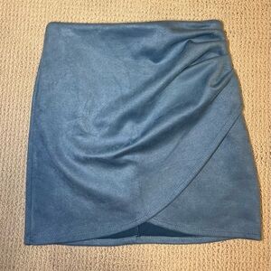 Windsor Women’s Blue Velvet Mini Skirt